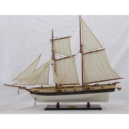 Old Modern Handicrafts Lynx Painted Model Boat T135